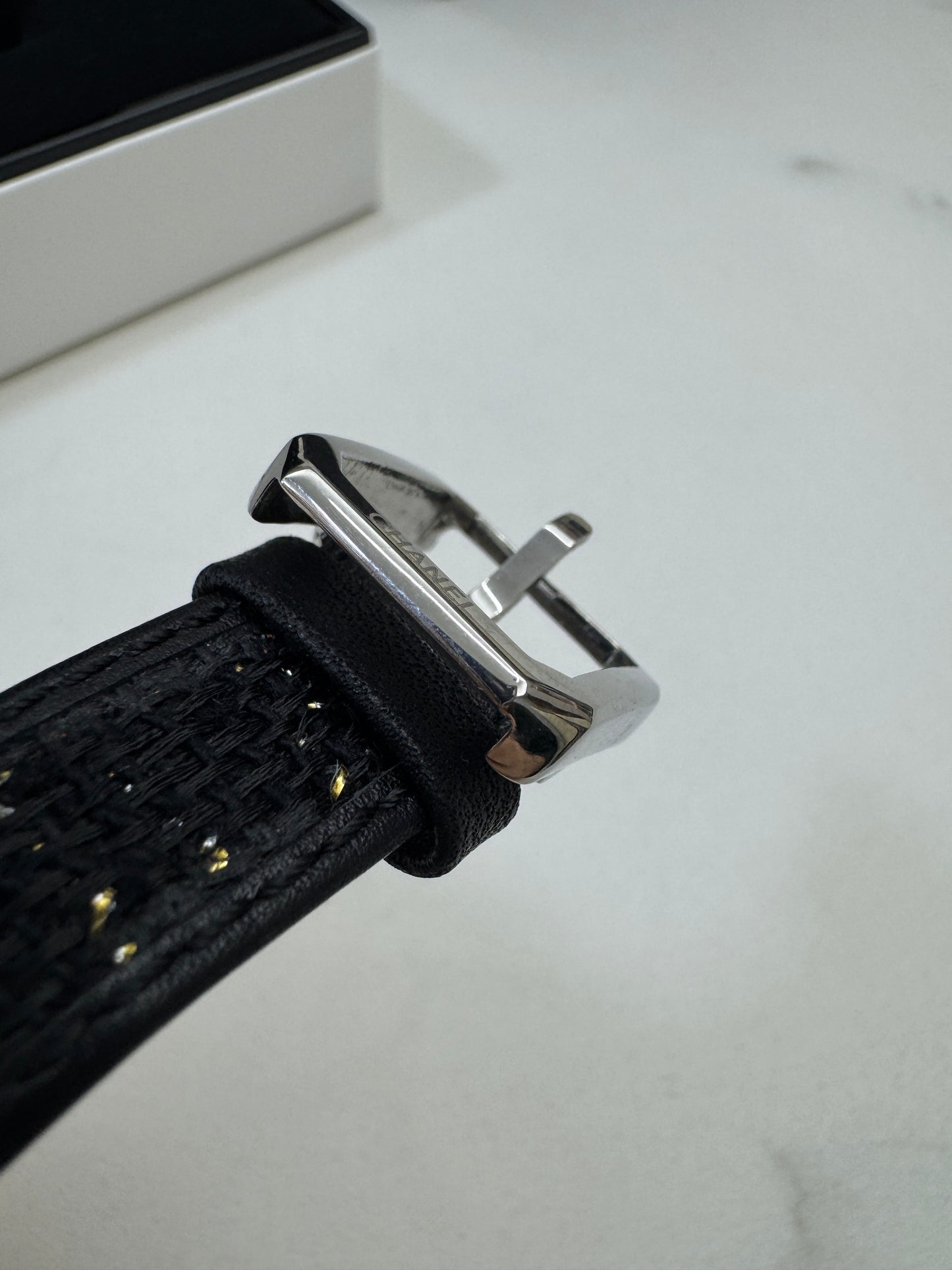 CHANEL Boyfriend Watch Tweed錶帶