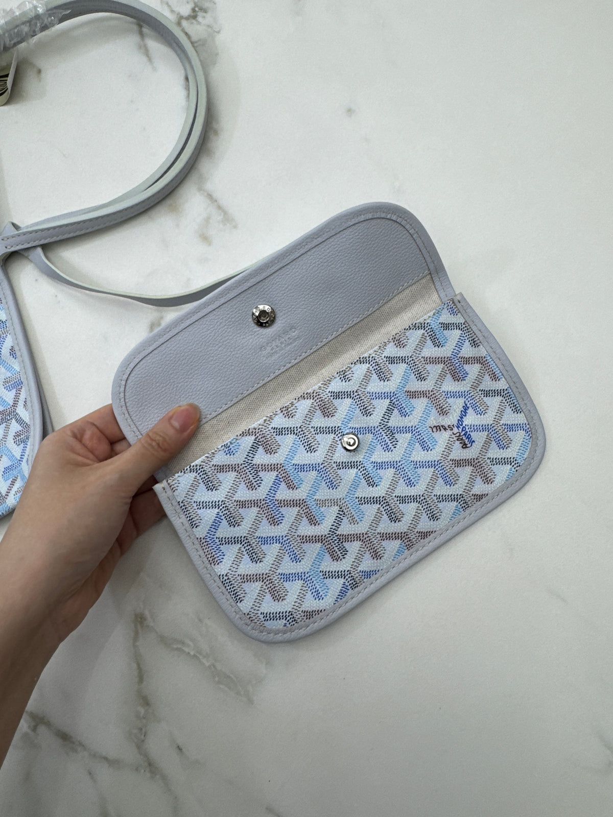 GOYARD St Louis Tote pm 冰川藍 Polar Blue