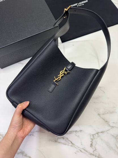 YSL LE 5 A 7 Hobo Small Black