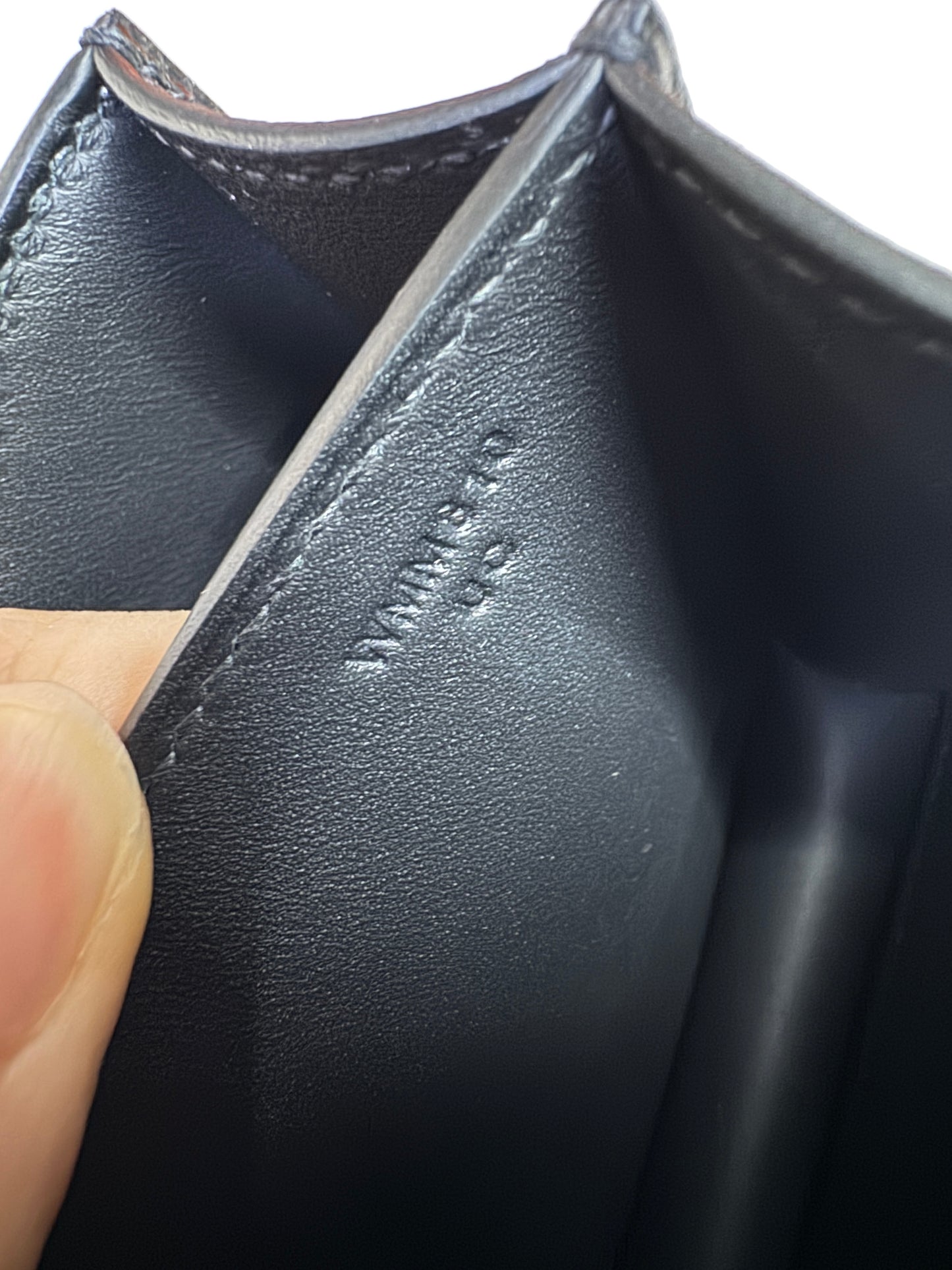 HERMES Mini Constance 新版 附鏡子 黑銀 Epsom PHW