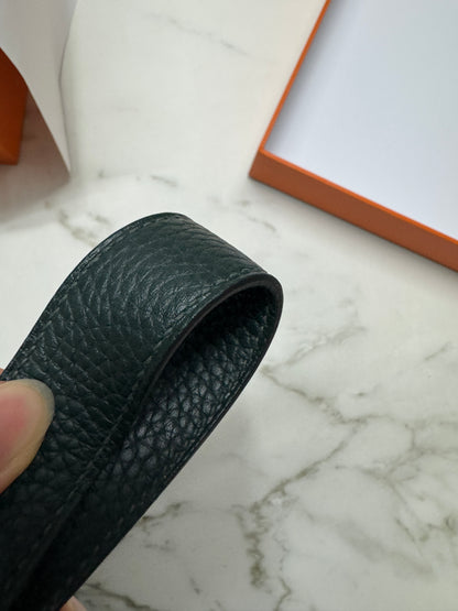 HERMES Mini Lindy II 深綠色 金扣 67 Vert Fonce TC GHW