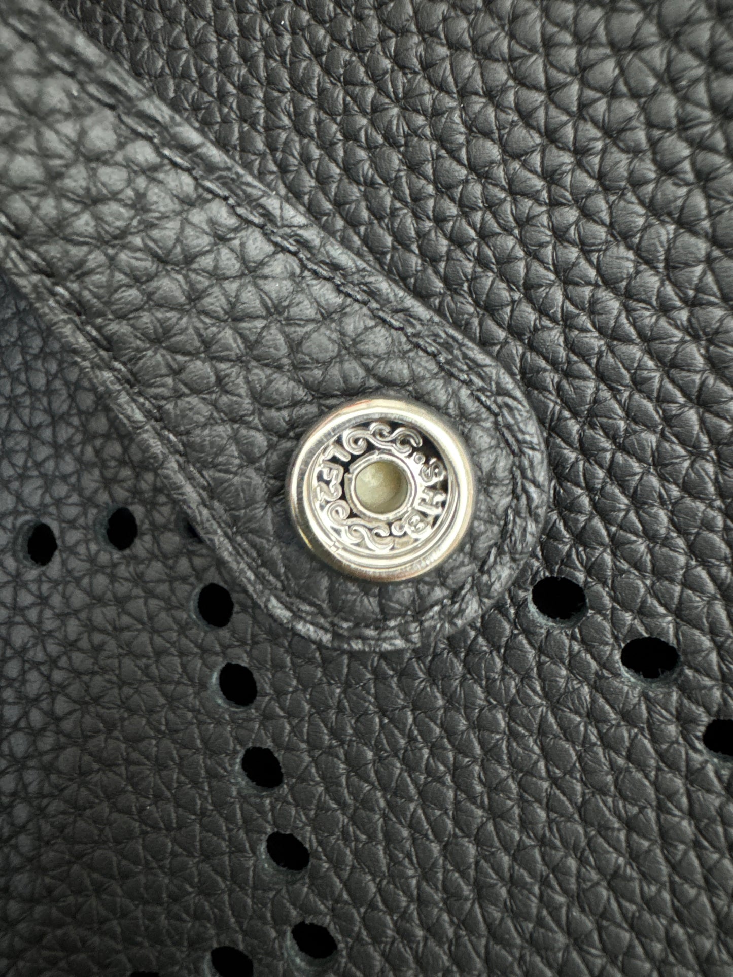 HERMES Evelyne23 黑銀 TC