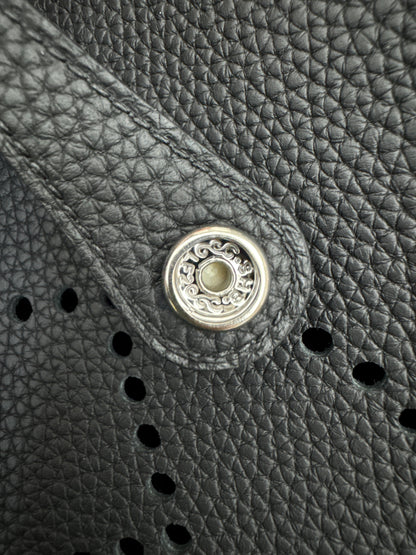 HERMES Evelyne23 黑銀 TC