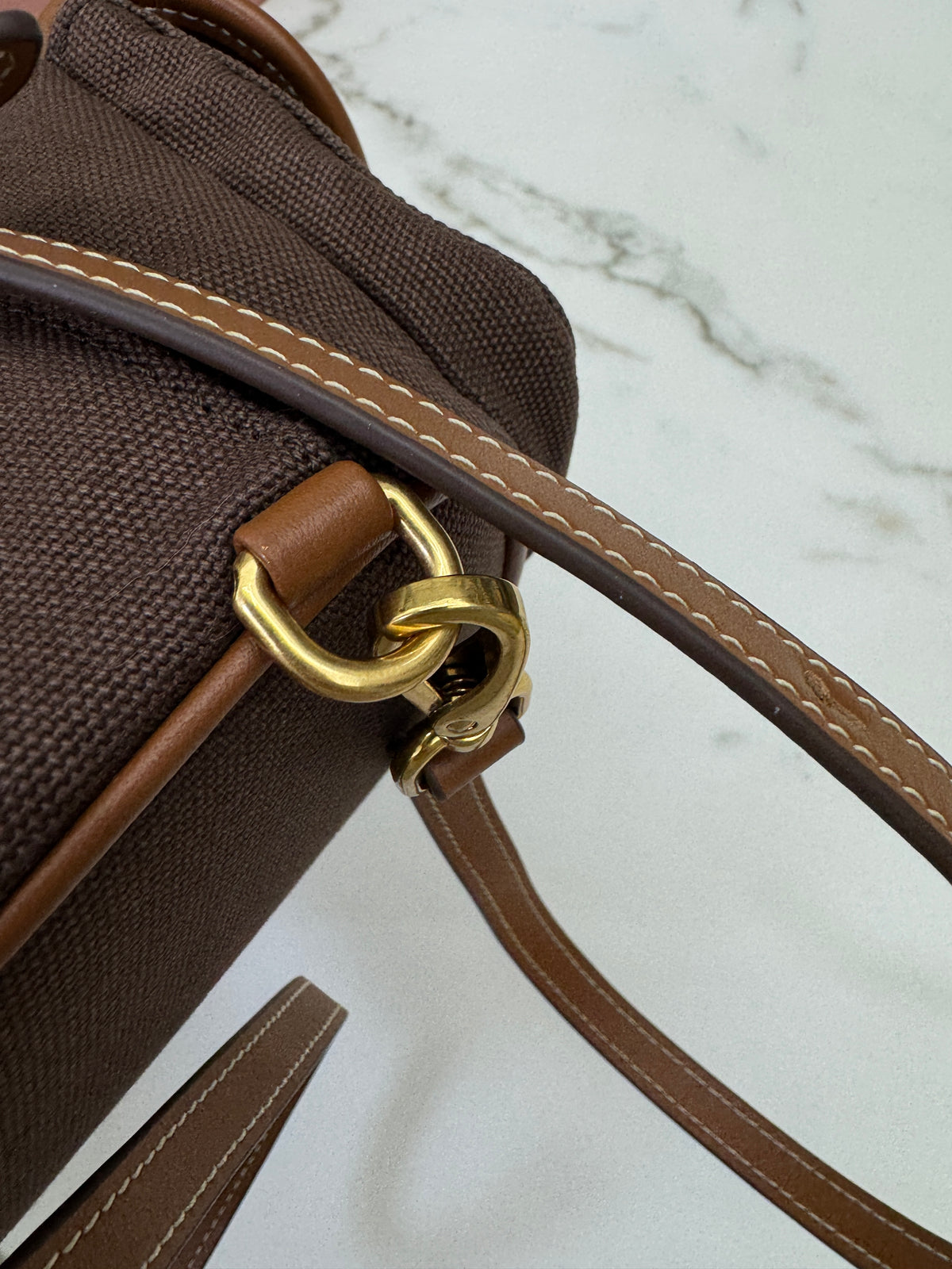 MIU MIU Backpack Canvas 深棕