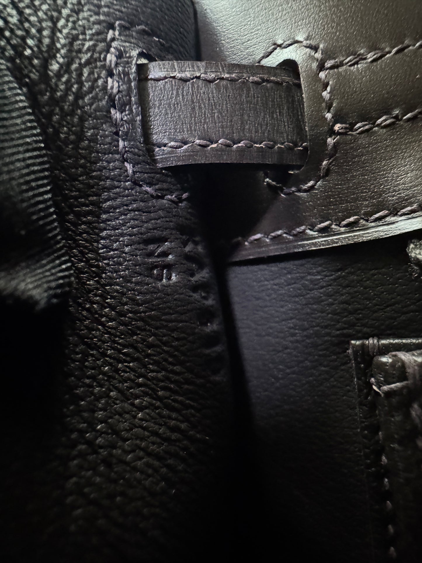 HERMES Kelly 25 烏木色Box皮金扣 外縫 Ebene Box Leather Seilier GHW