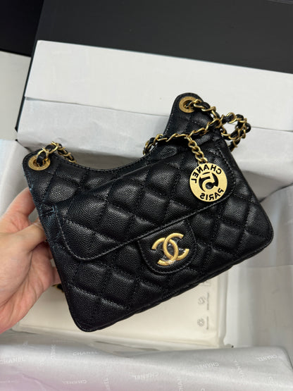 CHANEL 23B Hobo 天貓精靈 荔枝牛皮