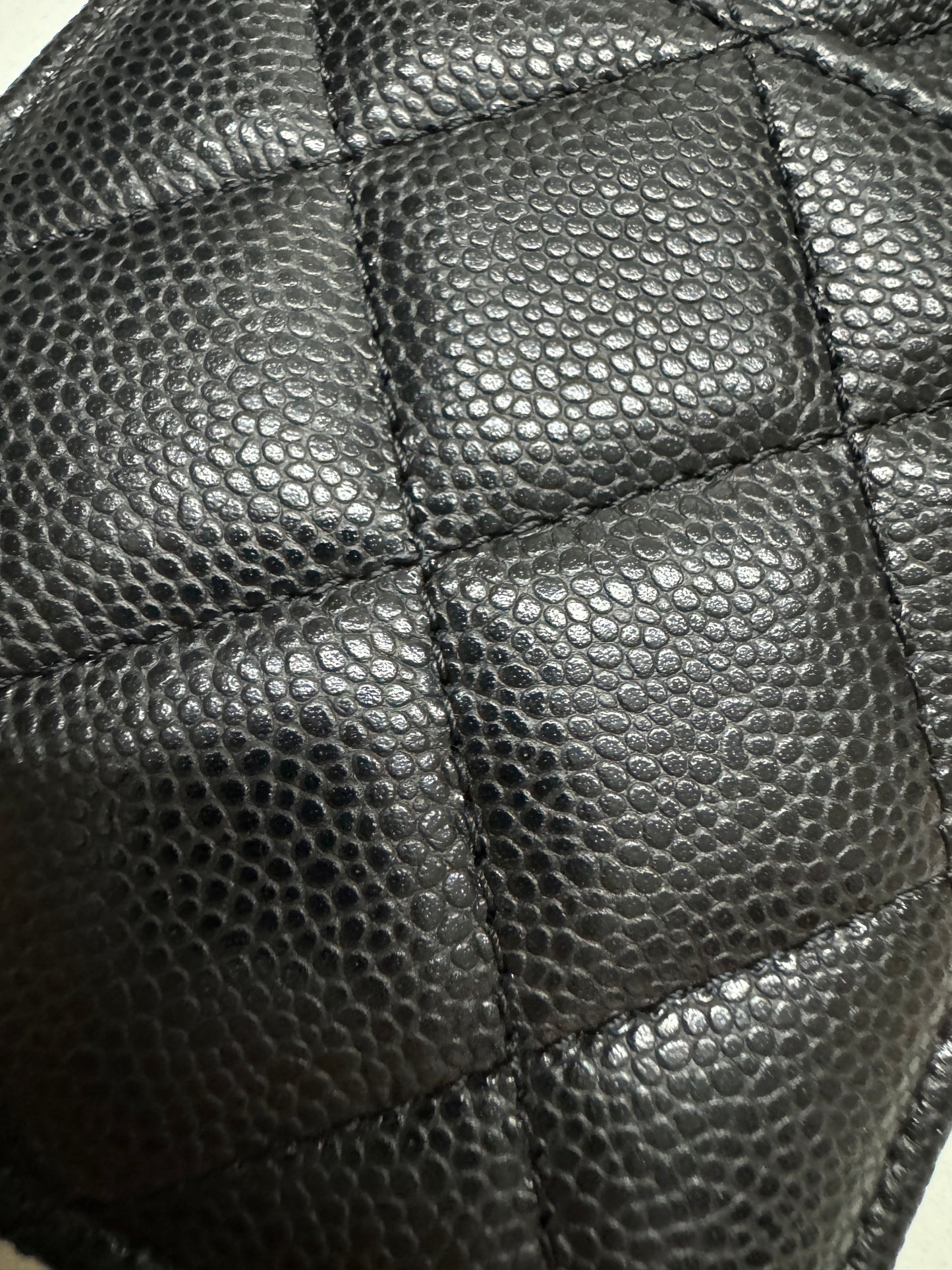 CHANEL 直版 黑色 淡金扣 Card Holder