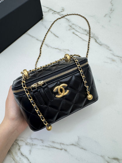 CHANEL 25S 雙金珠長盒子 Vanity