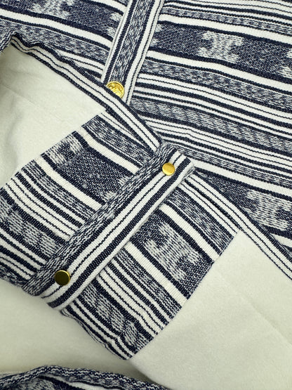 CElLINE 凱旋門Logo橫紋外套