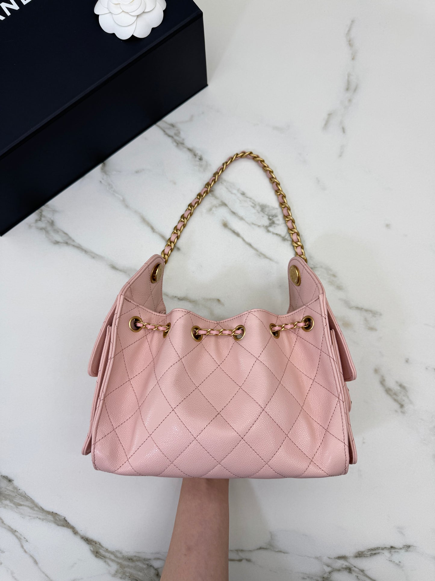 CHANEL Mini 25Bag 26P櫻花粉