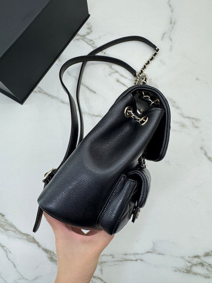 CHANEL 青蛙Duma 荔枝牛皮 Large