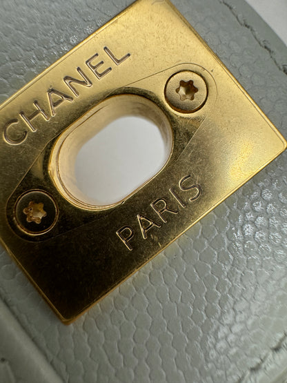 CHANEL Preppy Coco 灰綠色 Small