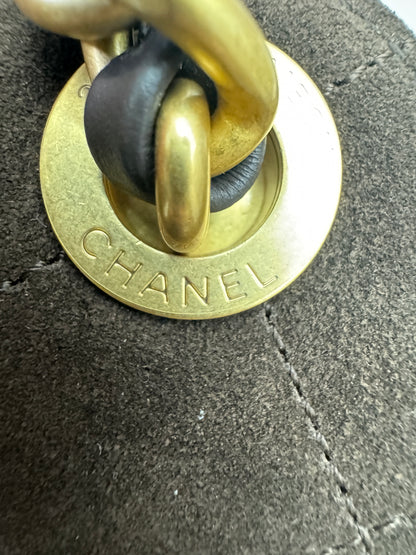 CHANEL 25Bag 麂皮深棕色 Small