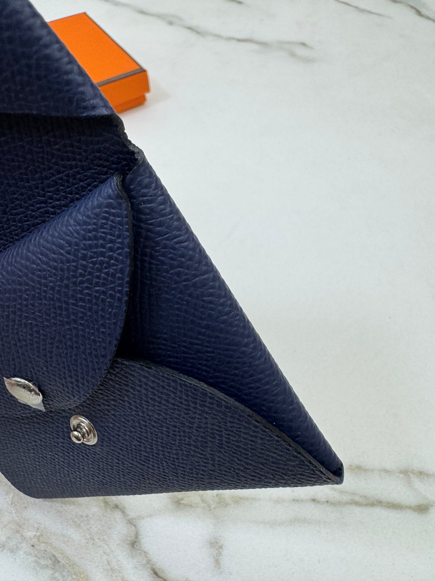 HERMES Calvi Duo 海軍藍 7U Navy Epsom