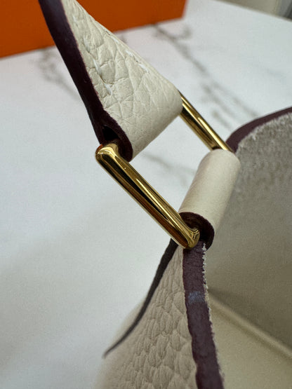 HERMES Picotin Lock 18 奶油白金扣 Nata GHW