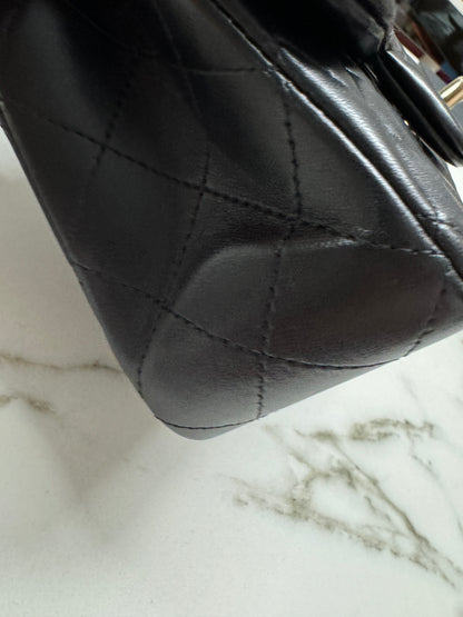 CHANEL CF20 羊皮 黑色淡金扣