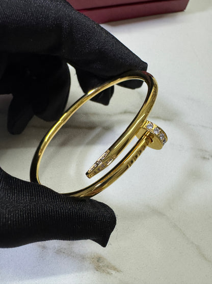 CARTIER Juste un Clou 釘子手鐲 金色粗版