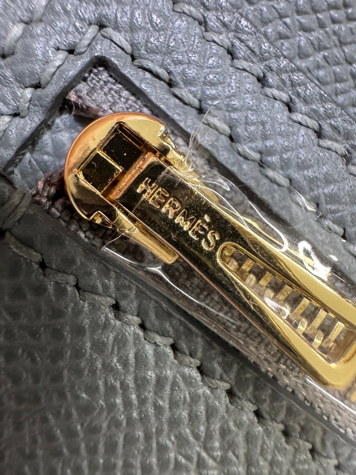 HERMES Bearn Wallet 短錢包 杏仁綠金扣