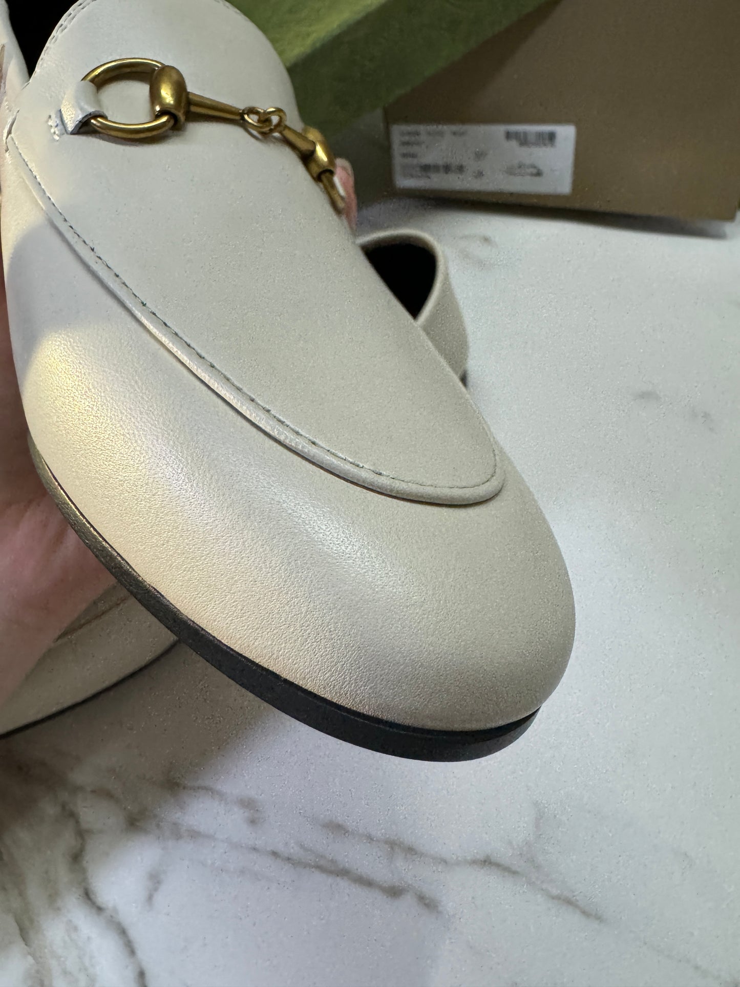 GUCCI Loafers 踩跟樂福鞋 奶白色