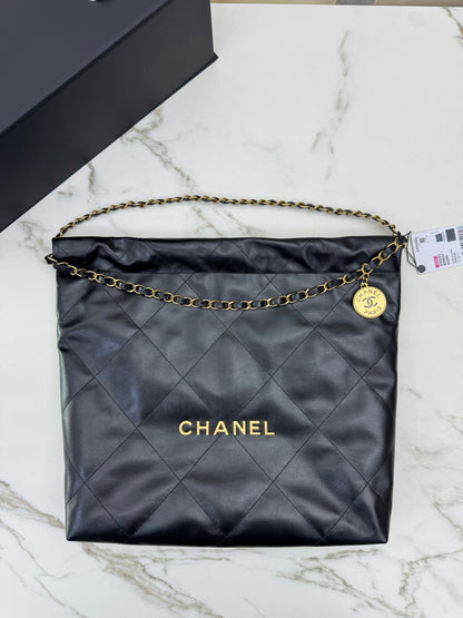 CHANEL 22Bag Medium 黑金