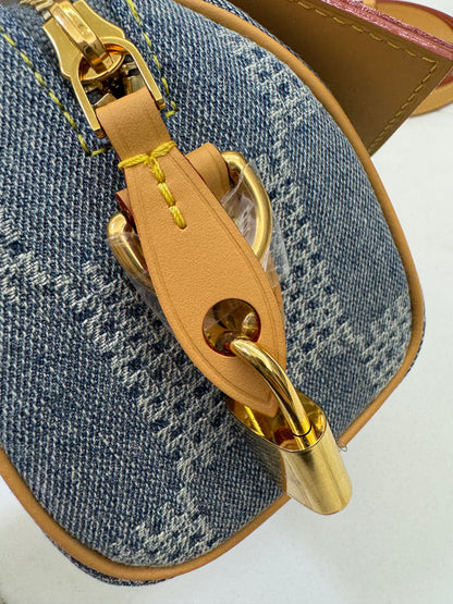 LV Nano Speedy 棋盤格牛仔