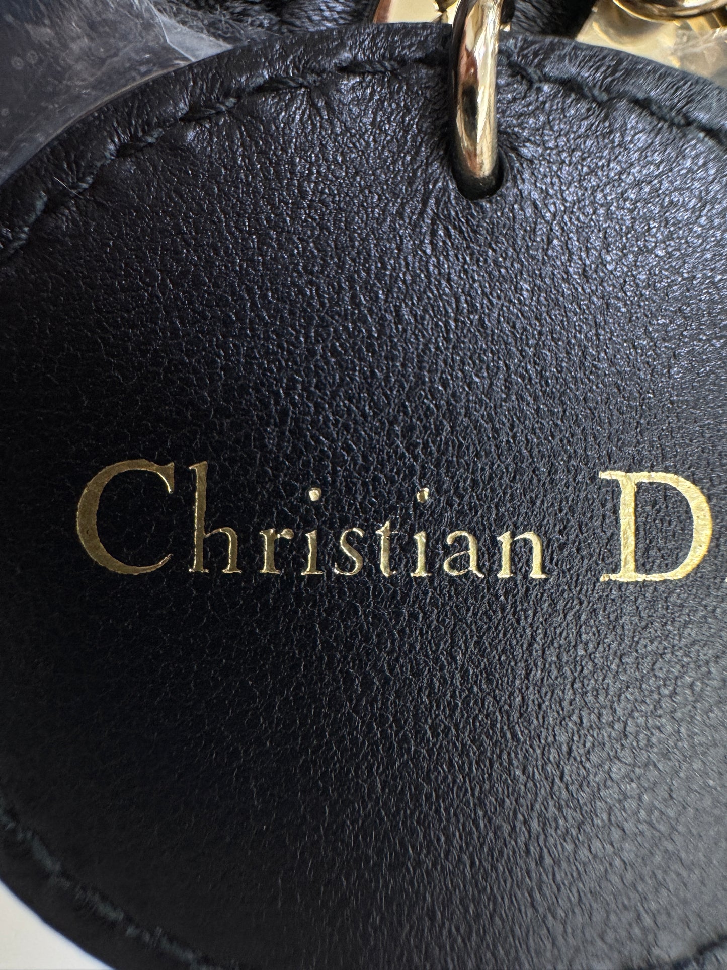 DIOR Mini Lady Dior 黑色羊皮