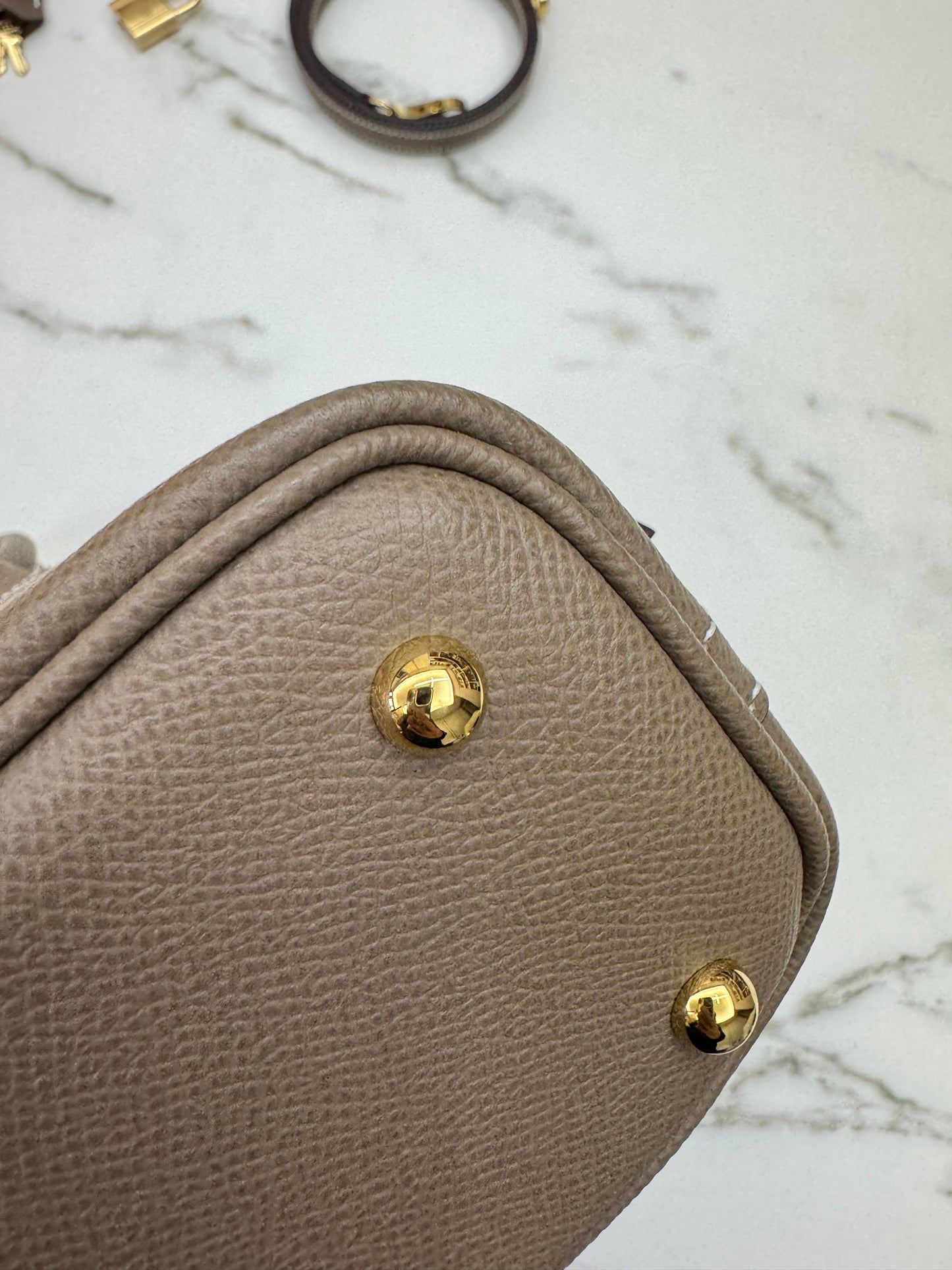 HERMES Bolide 25 大象灰金扣 Epsom Etoupe GHW