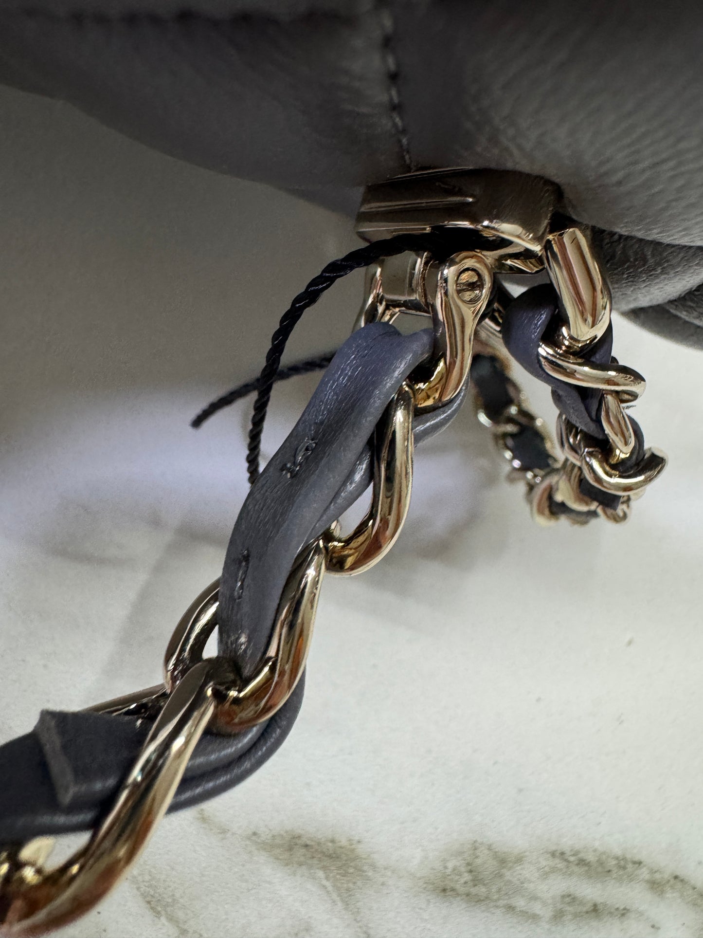 CHANEL 23K Mini CF with Top Handle 手柄CF 深灰色羊皮