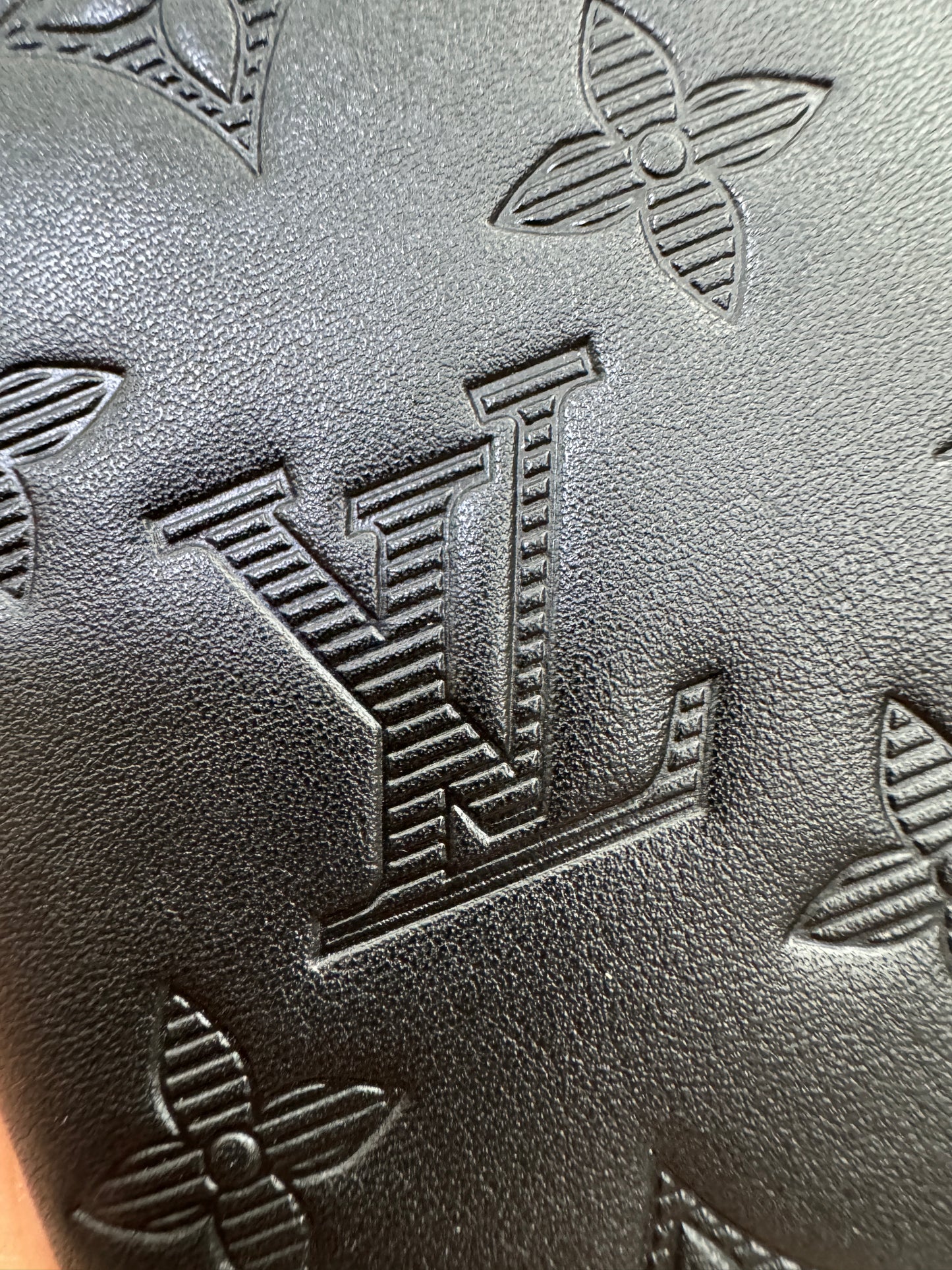 LV Pocket Organizer 黑色滑皮款Monogram Shadow