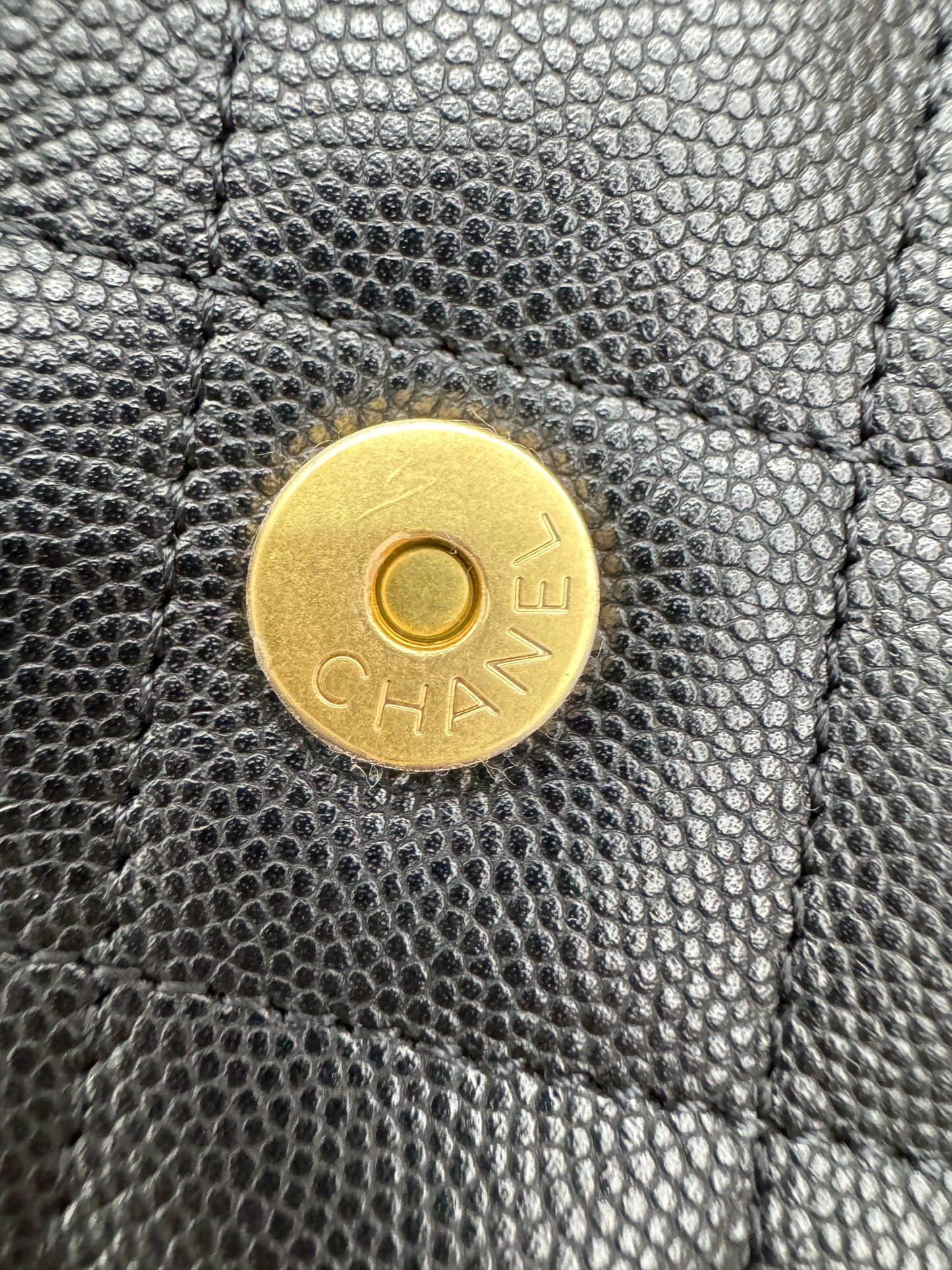 CHANEL 25Bag Medium 黑色荔枝皮