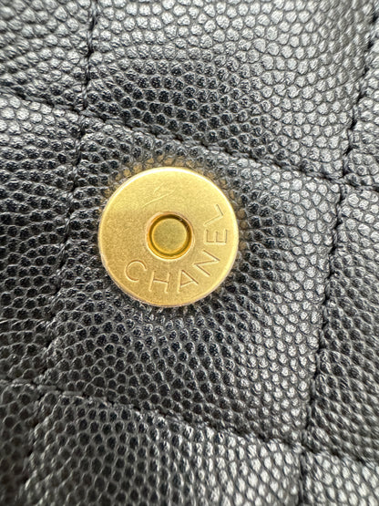 CHANEL 25Bag Medium 黑色荔枝皮