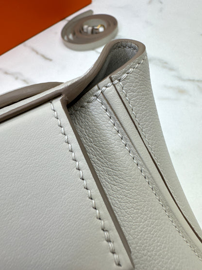 HERMES Mini 2424 冰川白金扣 Evercolor