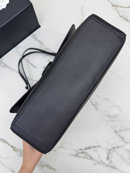 CHANEL Maxi Flap 大號38cm 黑銀