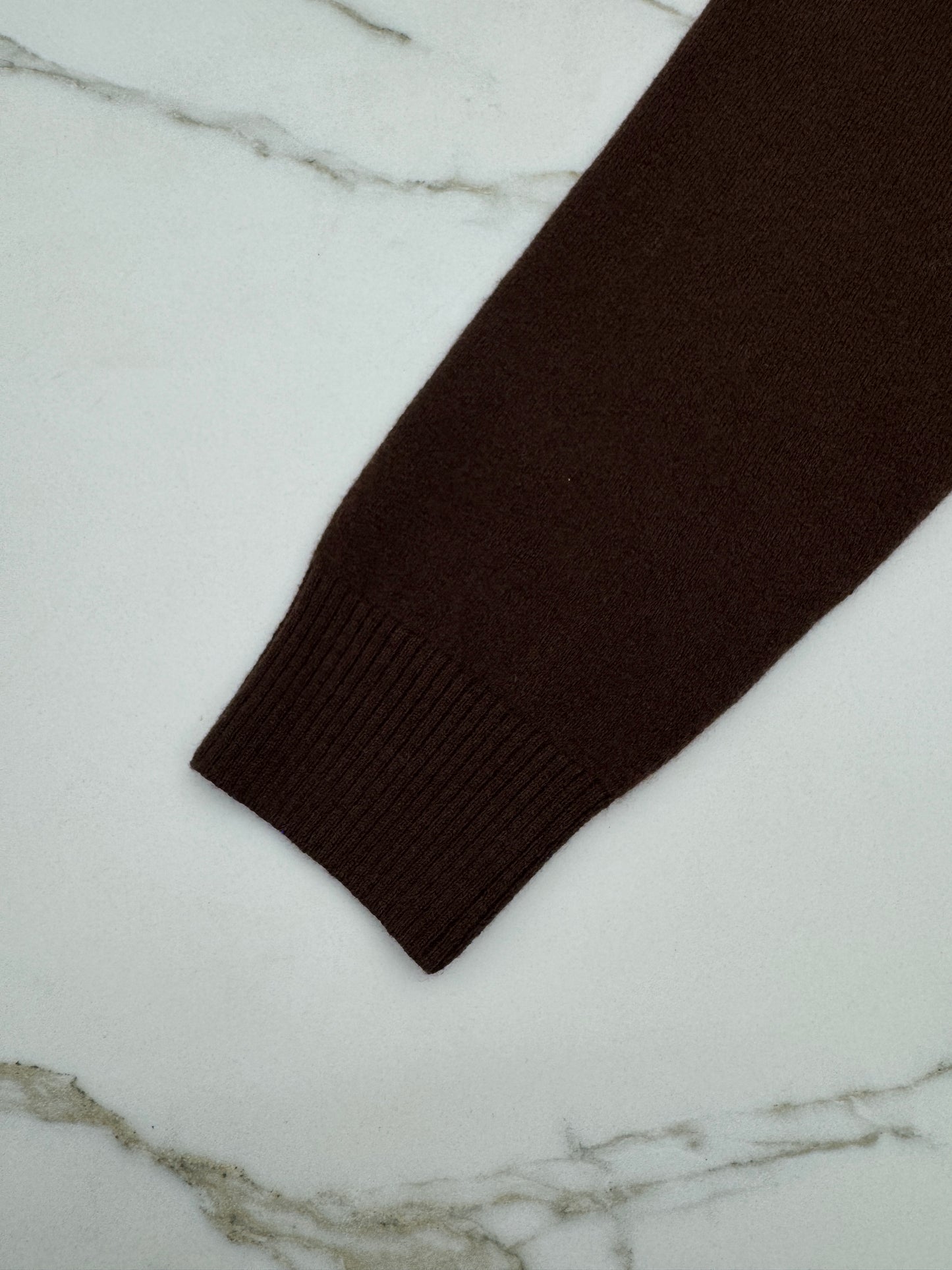 MIU MIU 深棕色針織短外套