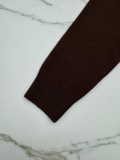 MIU MIU 深棕色針織短外套