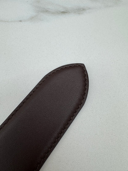 MIU MIU Belt 皮帶 石楠木色金扣