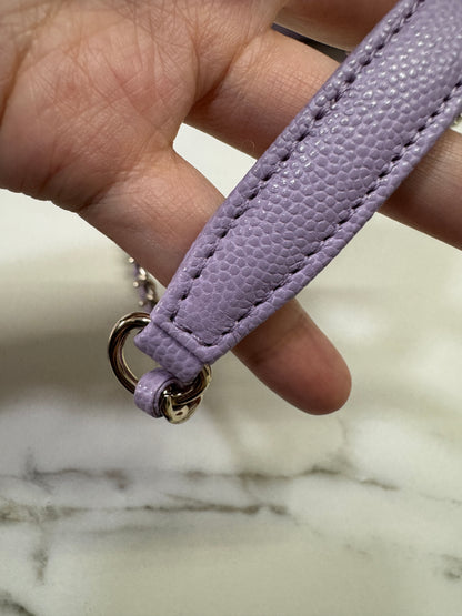 CHANEL Coco Handle 24P紫色 Small