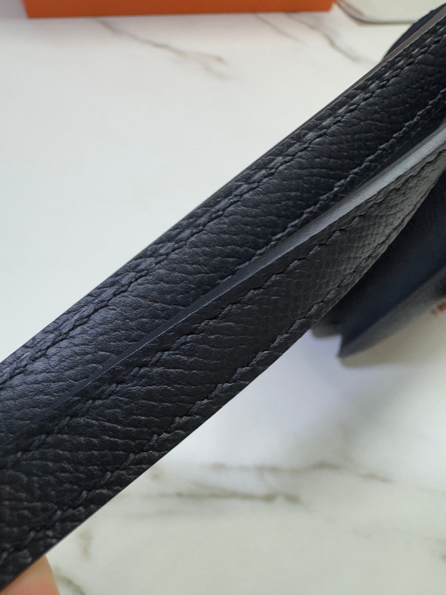 HERMES Mini Constance 黑色 玫瑰金扣 Epsom