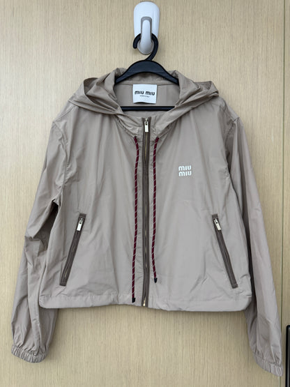 MIU MIU 淺卡其色短款風衣