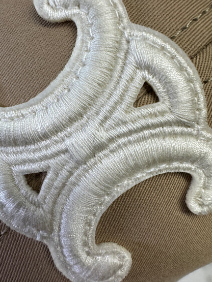 CELINE 凱旋門鴨舌帽 卡其色