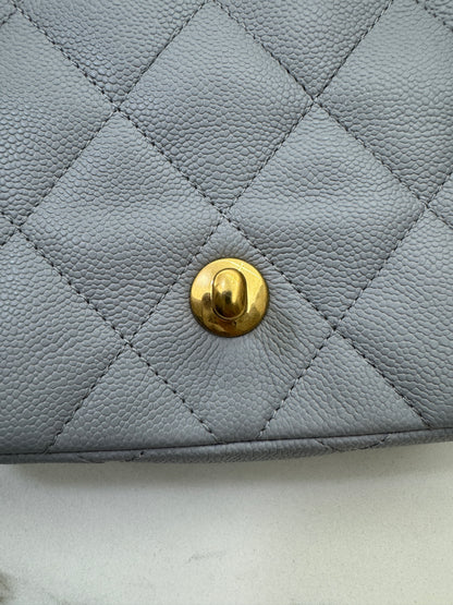 CHANEL 愛心金球 灰色 Mini Flap Bag 20cm