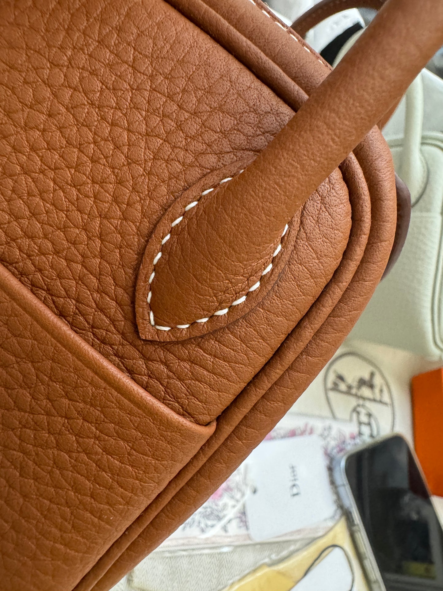 HERMES Mini Lindy 金棕金扣 Gold TC GHD