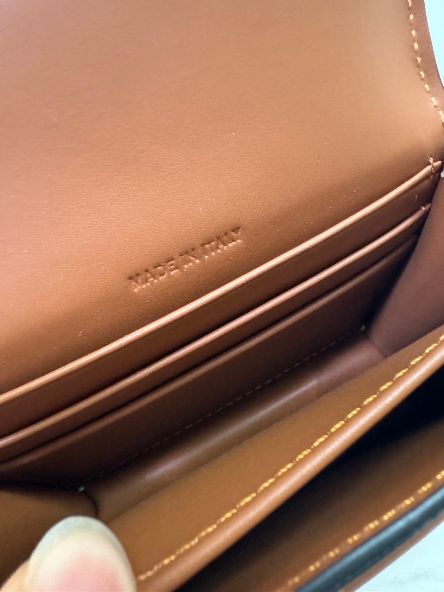 CELINE Canvas 老花雙層卡包