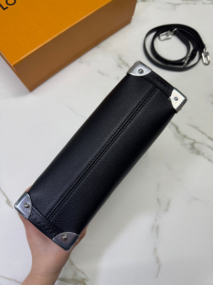 LV Side Trunk MM 黑色皮款