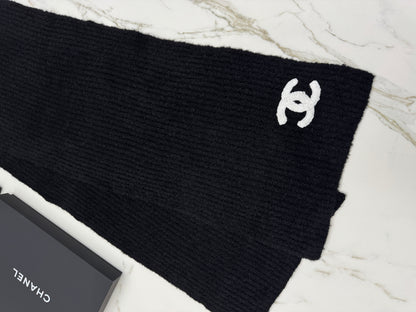 CHANEL Beanie & Scarf 糯米條針織冷帽 圍巾