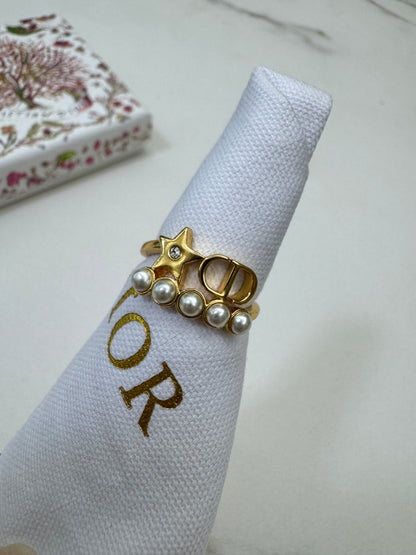 DIOR Petit CD 珍珠戒指