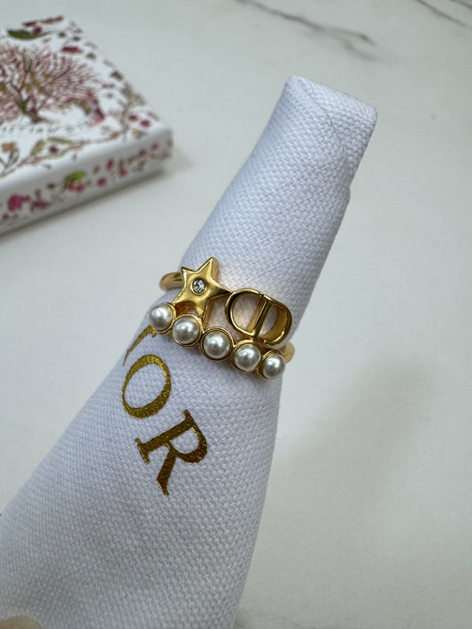 DIOR Petit CD 珍珠戒指