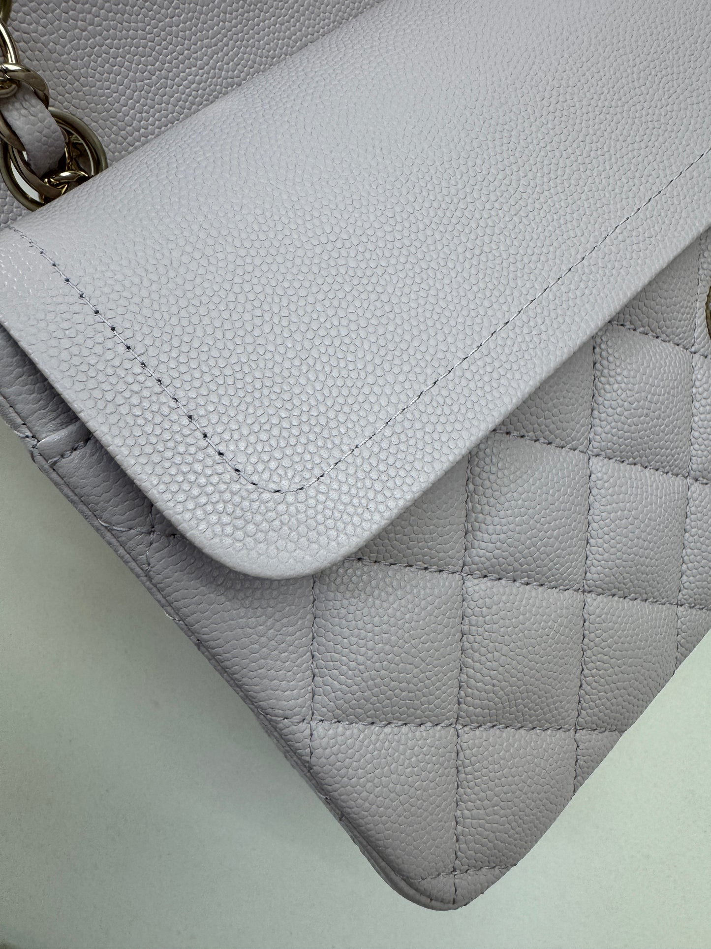 CHANEL 21S 淺粉紫 Classic Flap Small CF23 Liliac