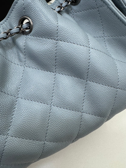CHANEL Mini 25 Bag 霧霾藍銀扣