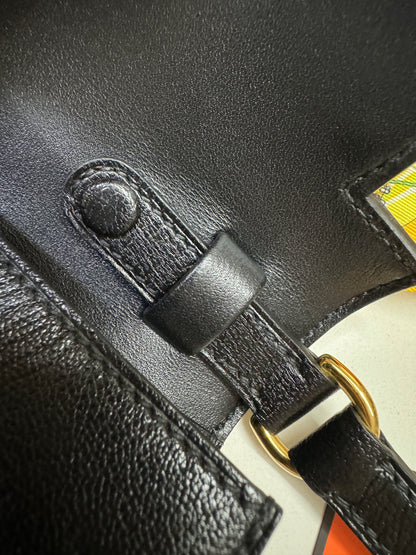 HERMES Kelly Elan 黑金 山羊皮 Mysore